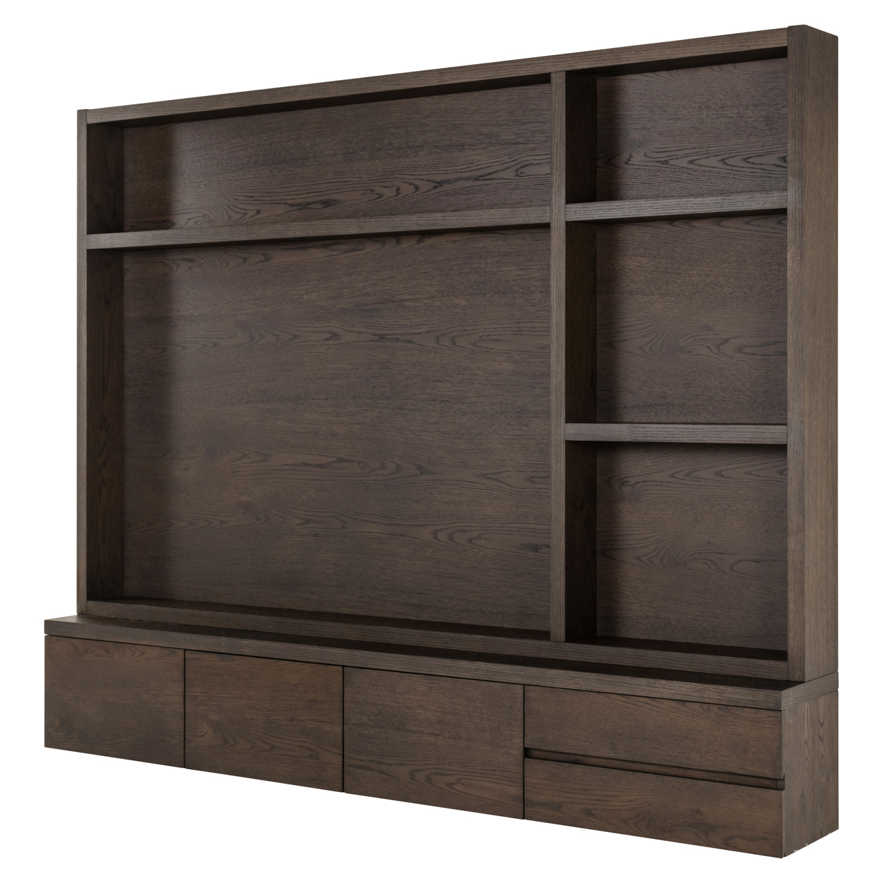 8758 - TV cabinet Lachance brown 3-doors 2-drawers