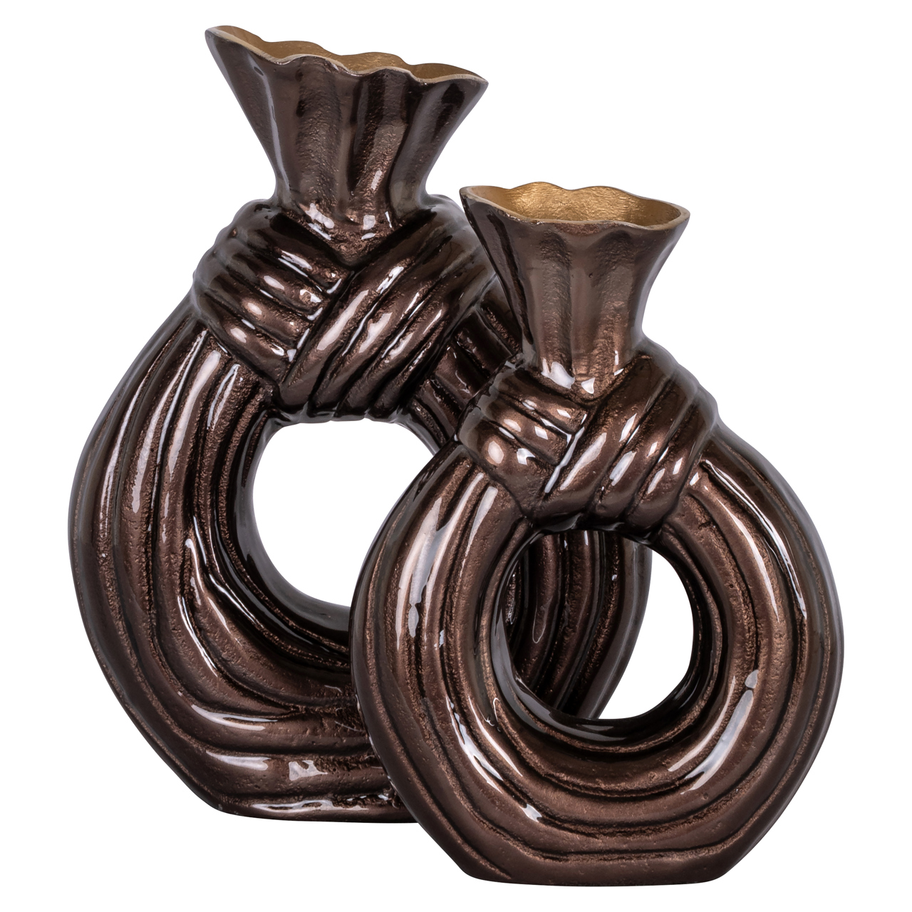 -VA-0424 - Vase Suen dark brown small