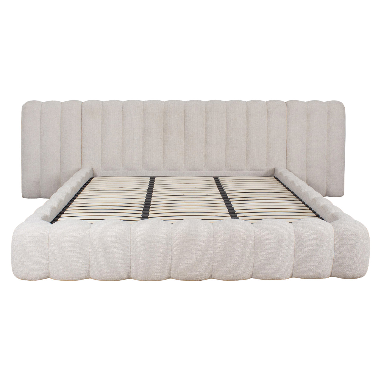 S6006 CREAM FANCY - Bed Cupidon cream fancy 180x210 (mattress size (excl.)) with storage