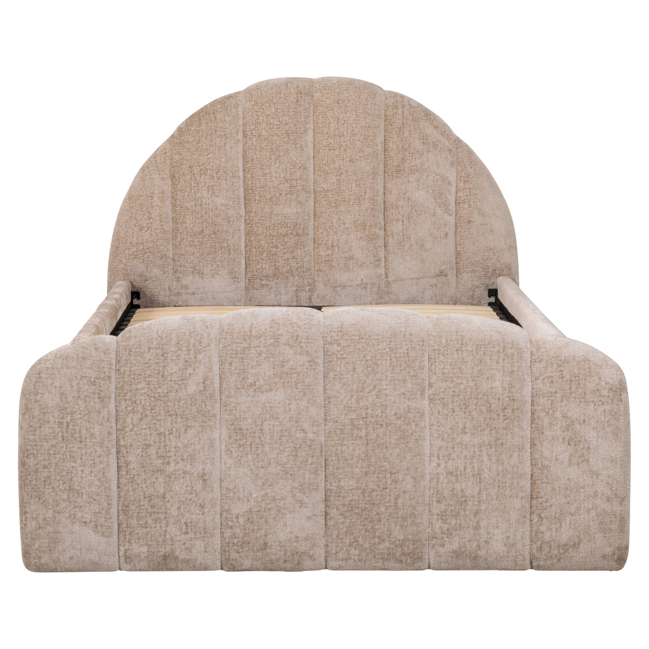 S6009 CLAY CHENILLE - Bed Pixie clay chenille 120x200 with pull-out bed