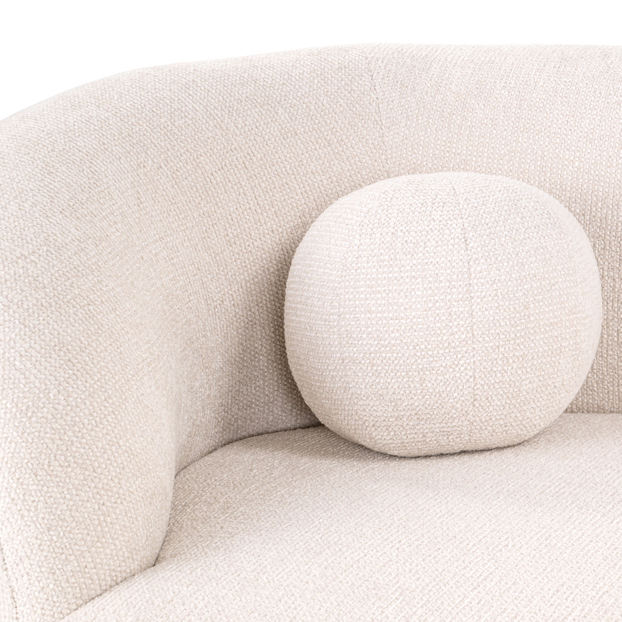 S5193 CREAM FANCY - Sofa Emma cream fancy chaise longue