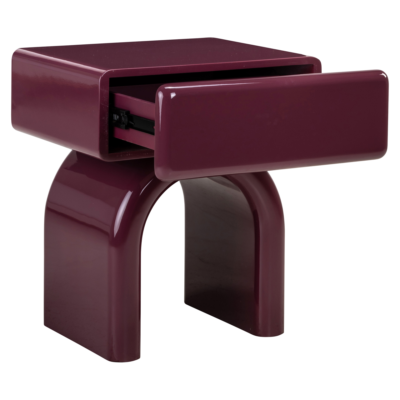 825339 - Nightstand Bennet burgundy 1-drawer
