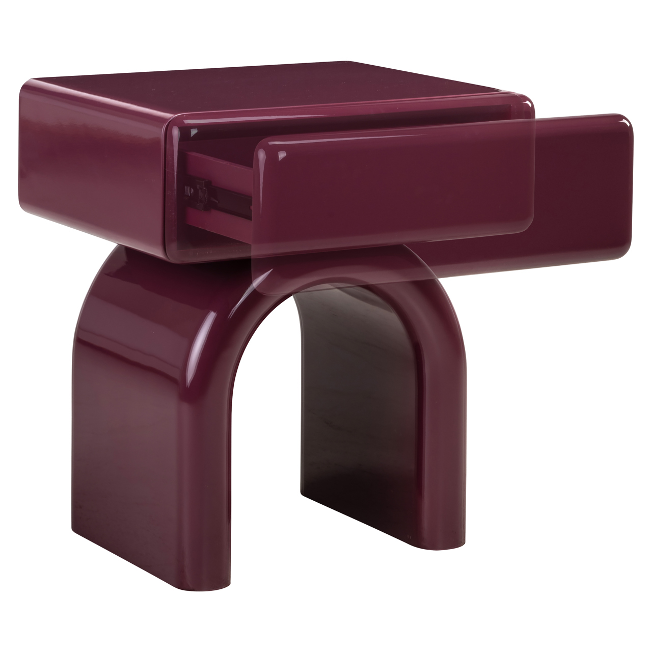 825339 - Nightstand Bennet burgundy 1-drawer