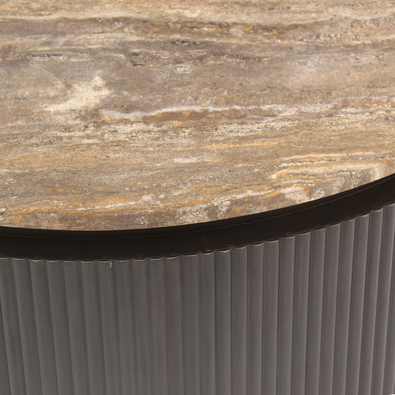 6902 - Coffee table Russo ash brown 90Ø