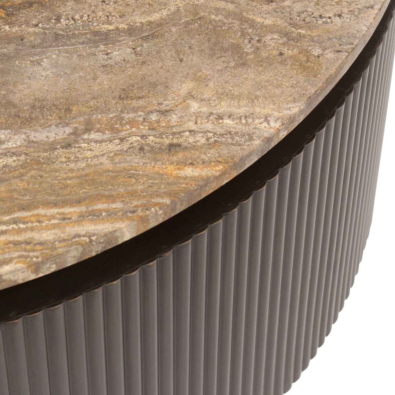 6902 - Coffee table Russo ash brown 90Ø