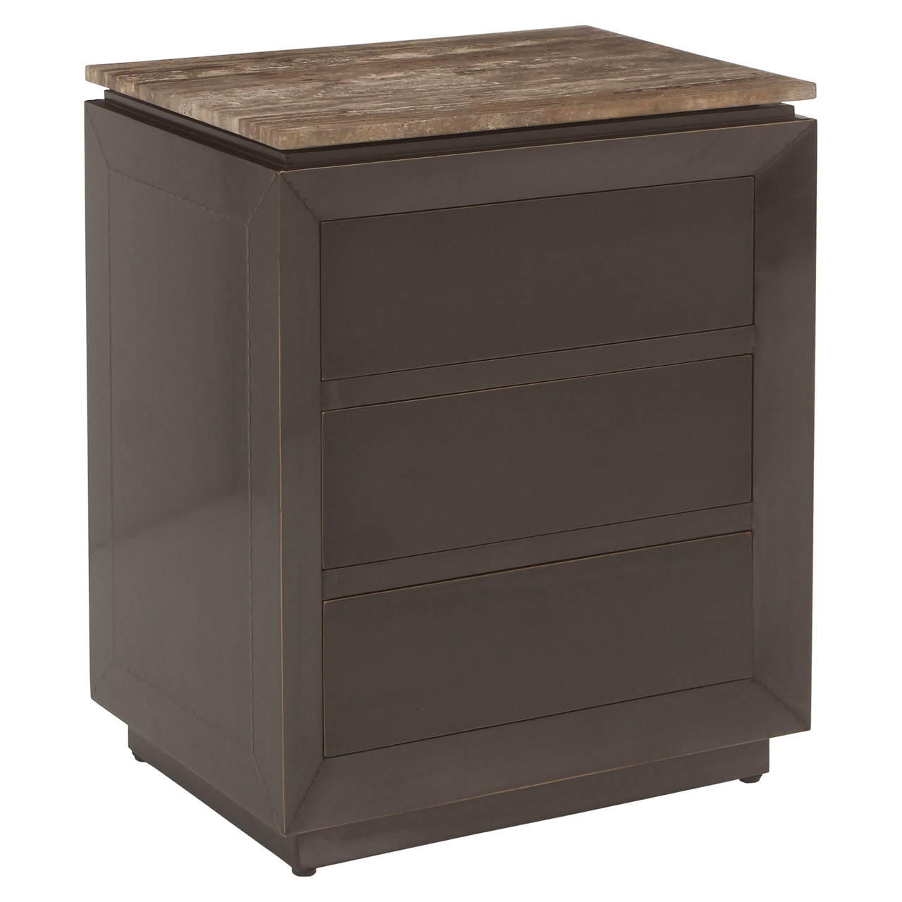6930 - Nightstand Russo ash brown 3-drawers