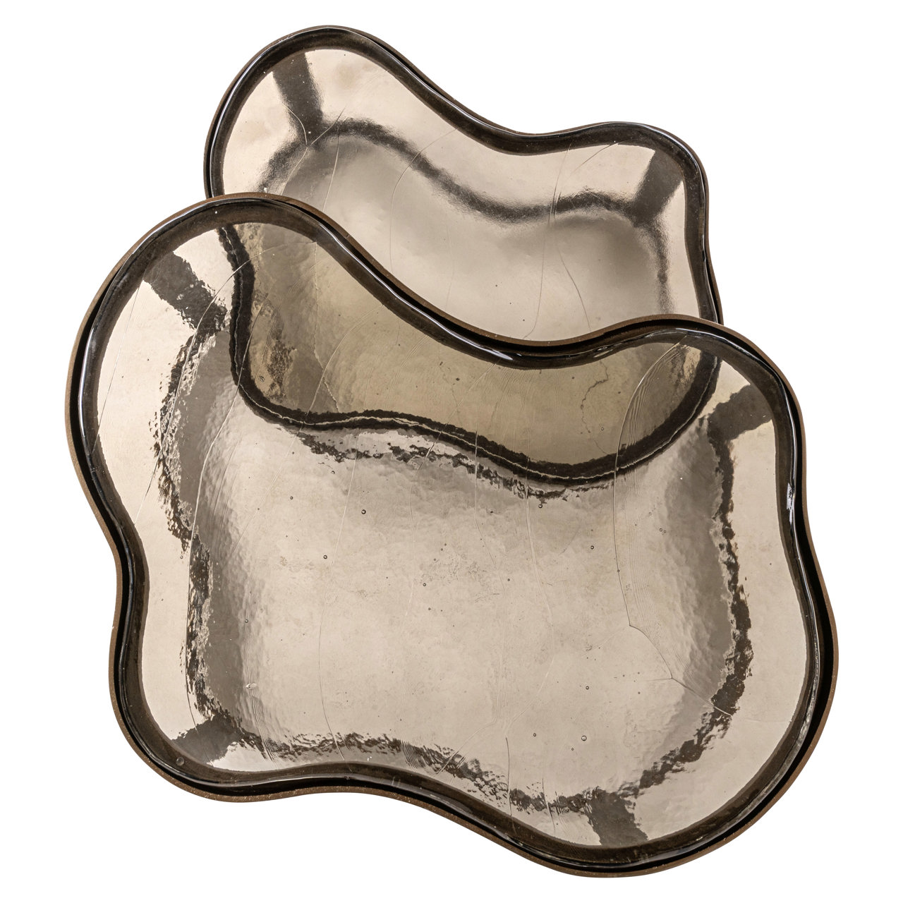 825508 - Coffee table Fairfield brass antique (Set of 2)