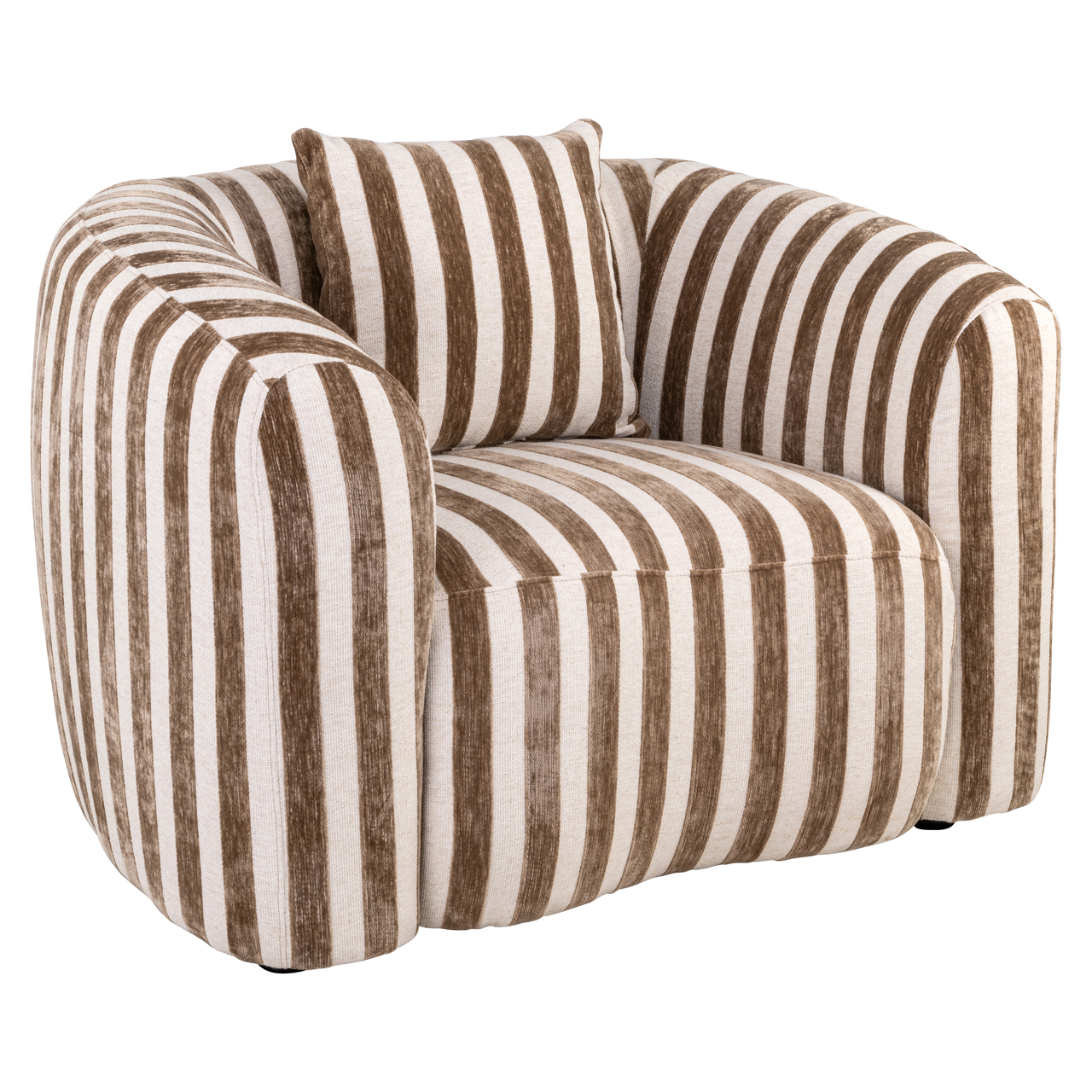 215504 - Lounge chair Luxandra stripes sand