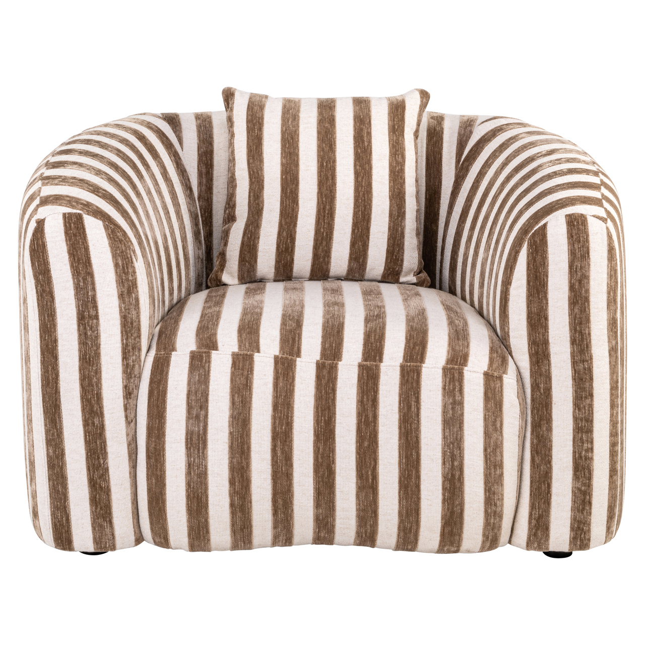 215504 - Lounge chair Luxandra stripes sand