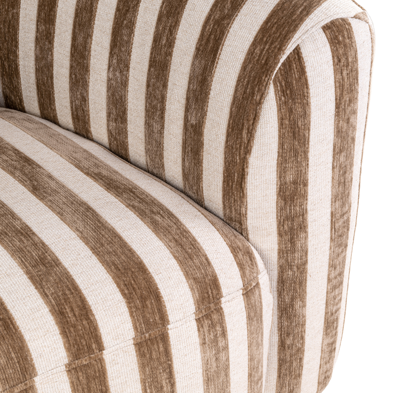 215504 - Lounge chair Luxandra stripes sand