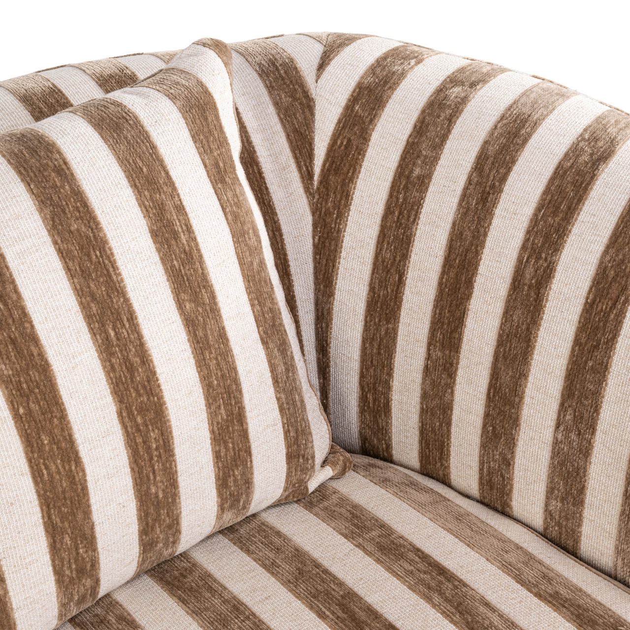 215504 - Lounge chair Luxandra stripes sand