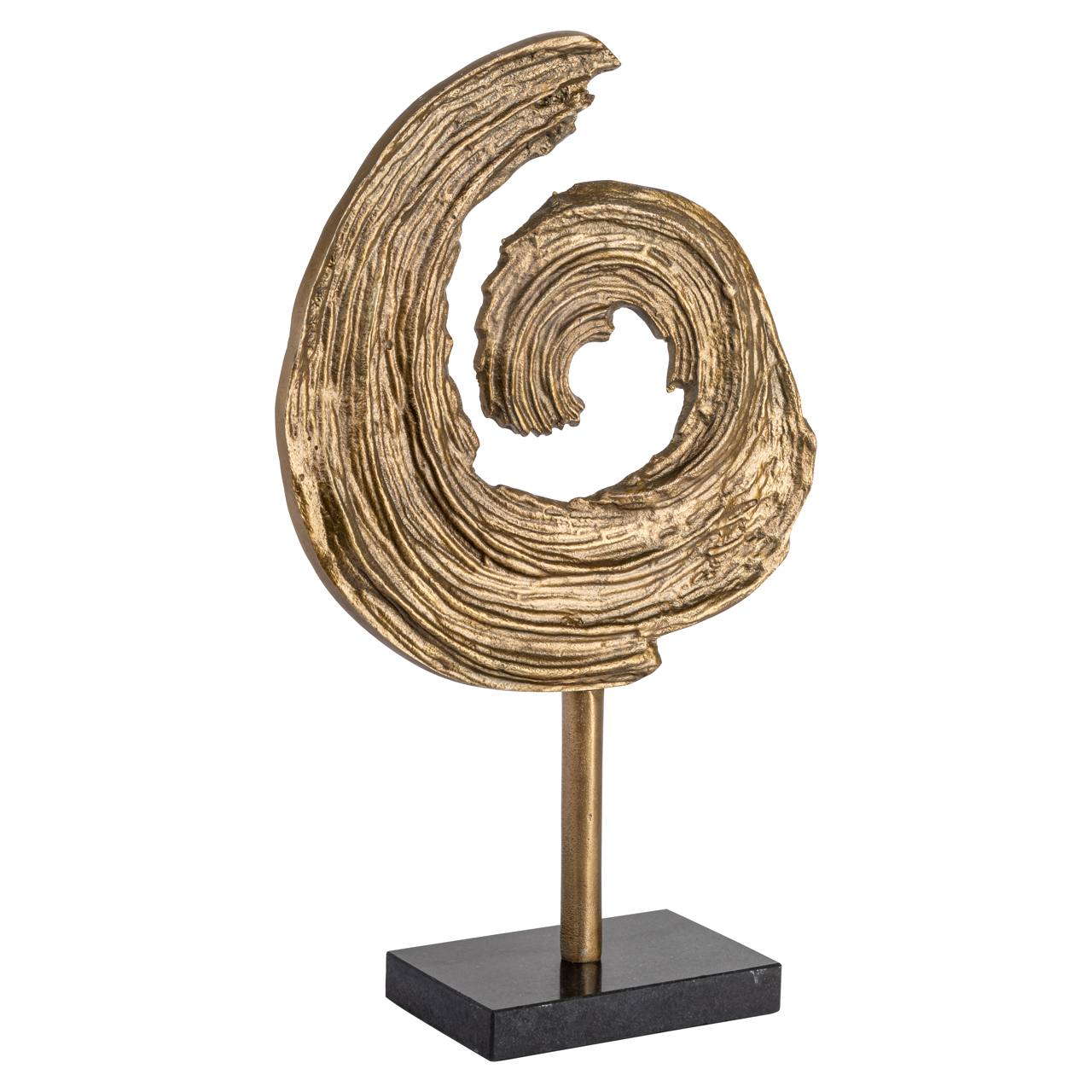 215784 - Decorative object Swirl brass antique