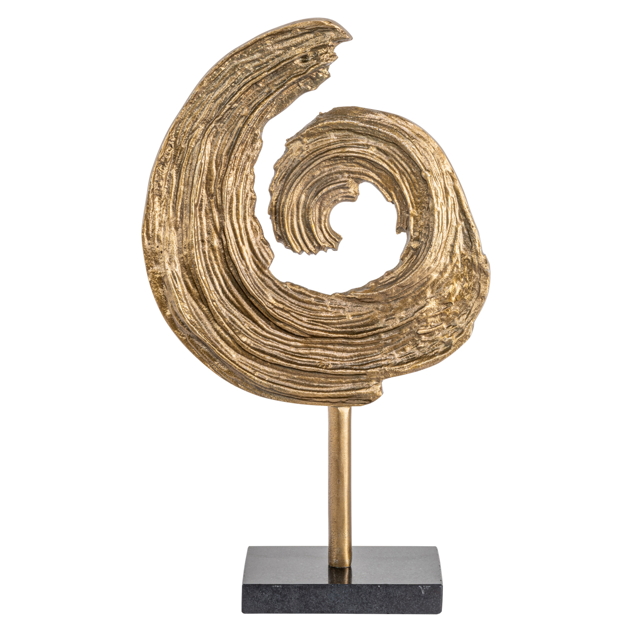 215784 - Decorative object Swirl brass antique