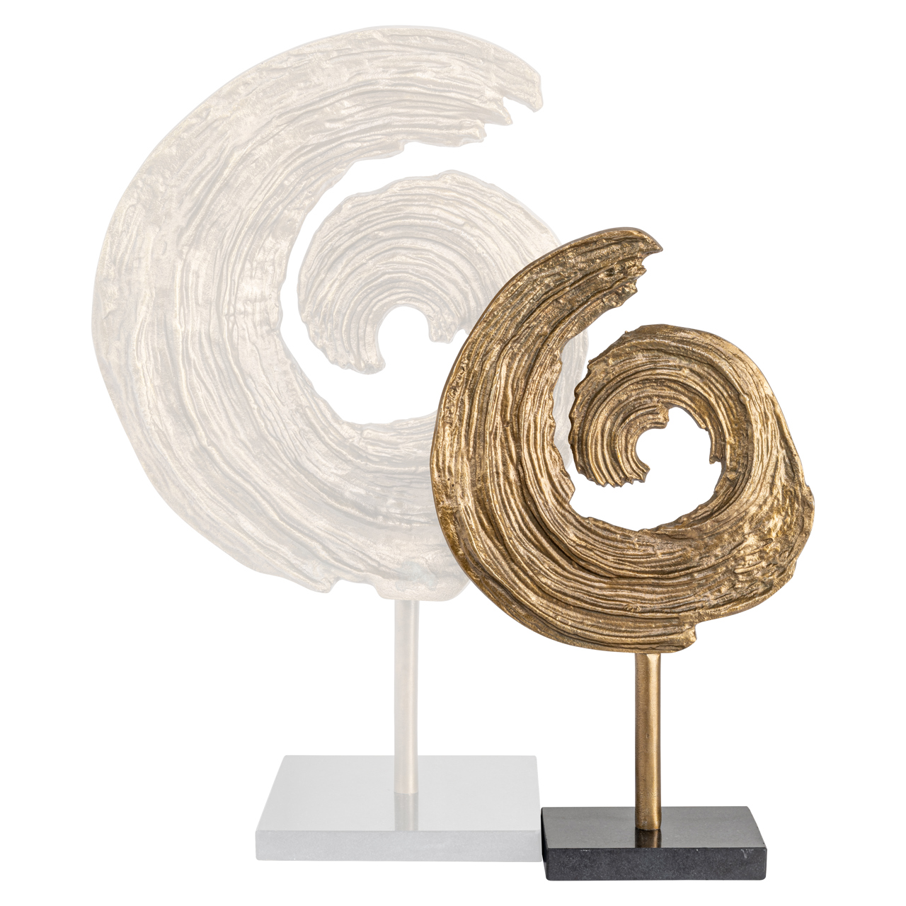 215784 - Decorative object Swirl brass antique