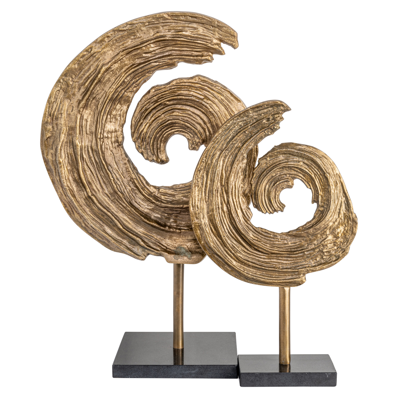 215784 - Decorative object Swirl brass antique