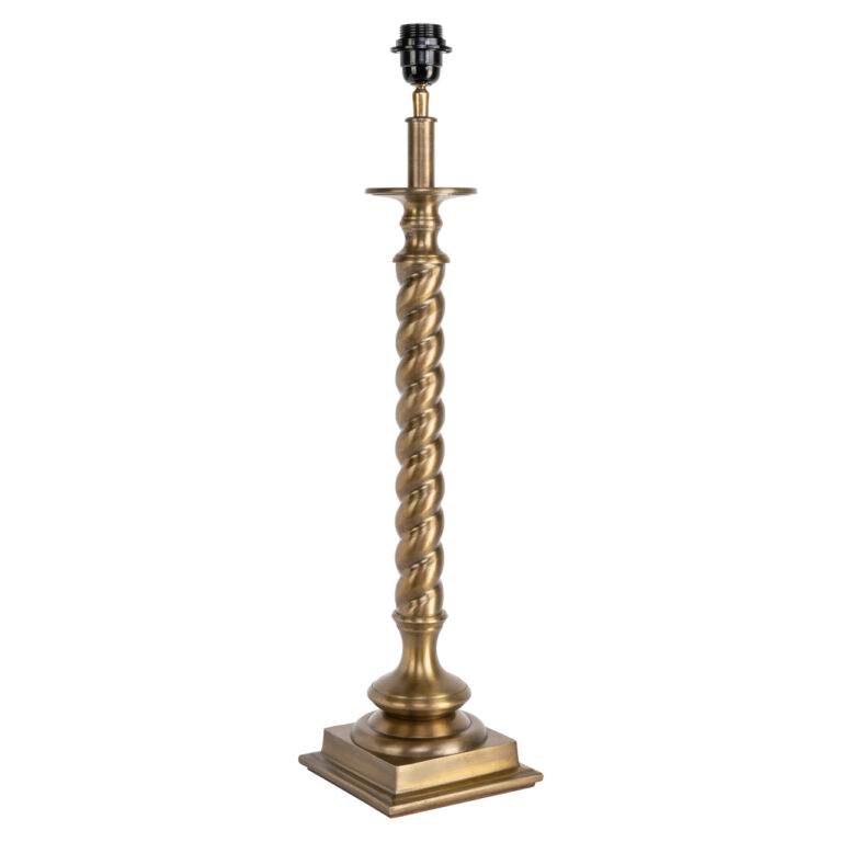 Lampa stołowa Slone mosiężna antyczna
