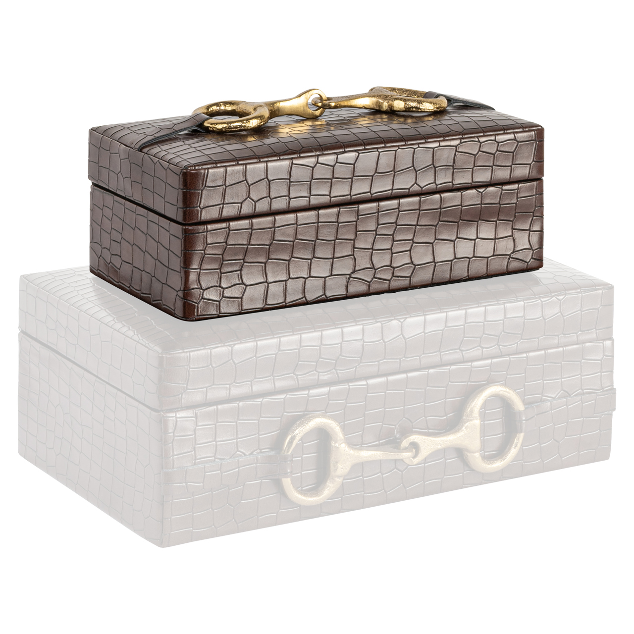 215836 - Storage box Rex dark brown small