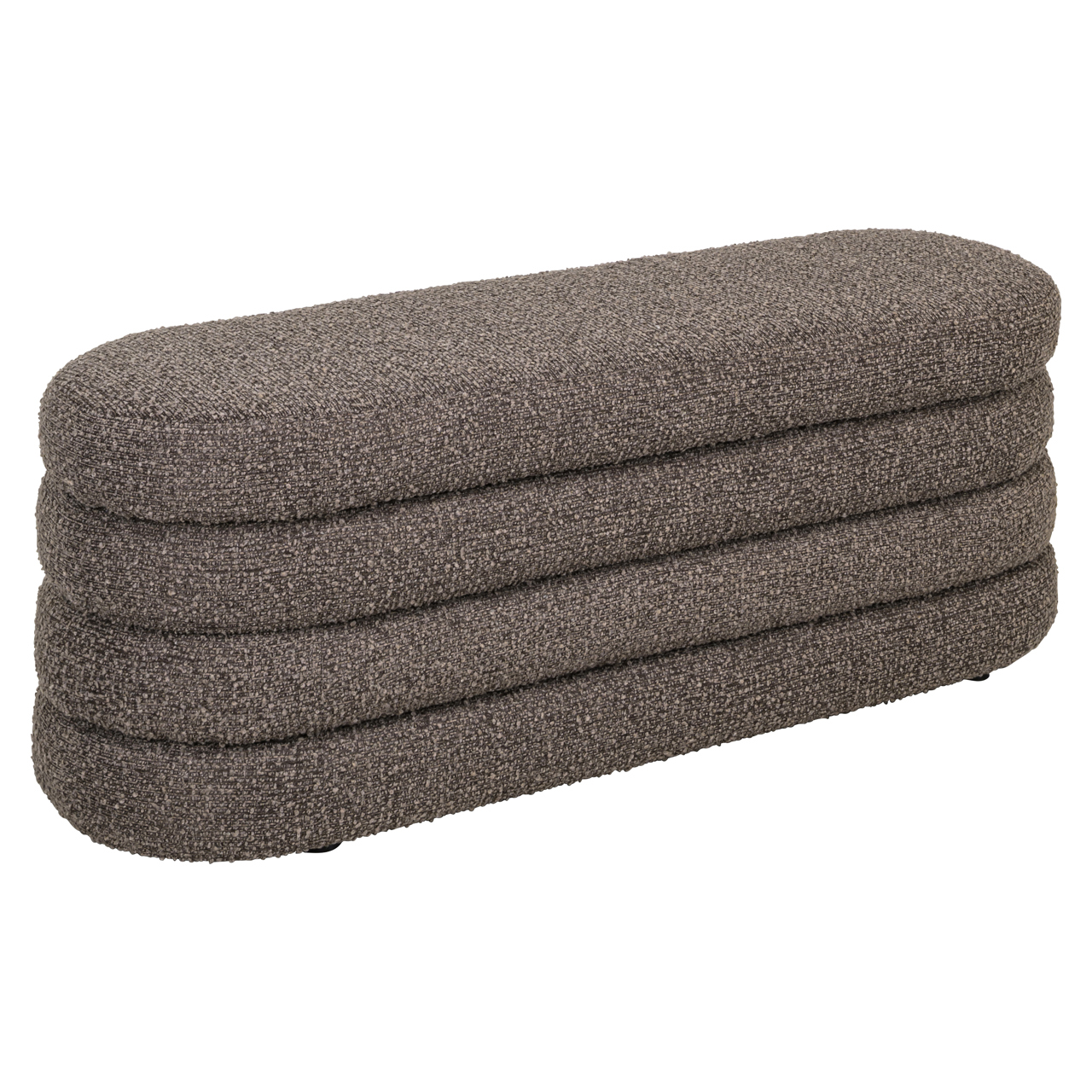 216066 - Pouffe & Footstool Camille brown chunky