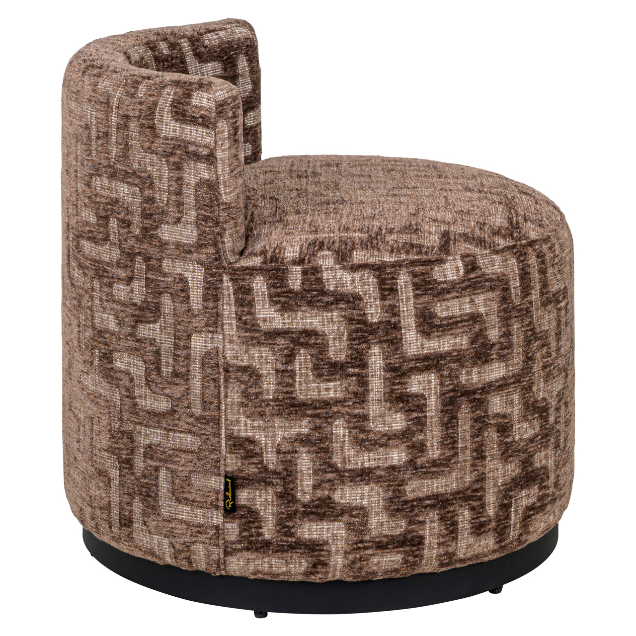 216067 - Lounge chair Franny brown labyrinth