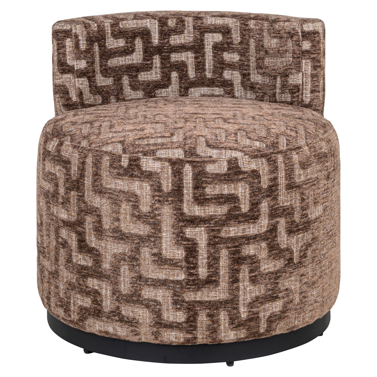 216067 - Lounge chair Franny brown labyrinth