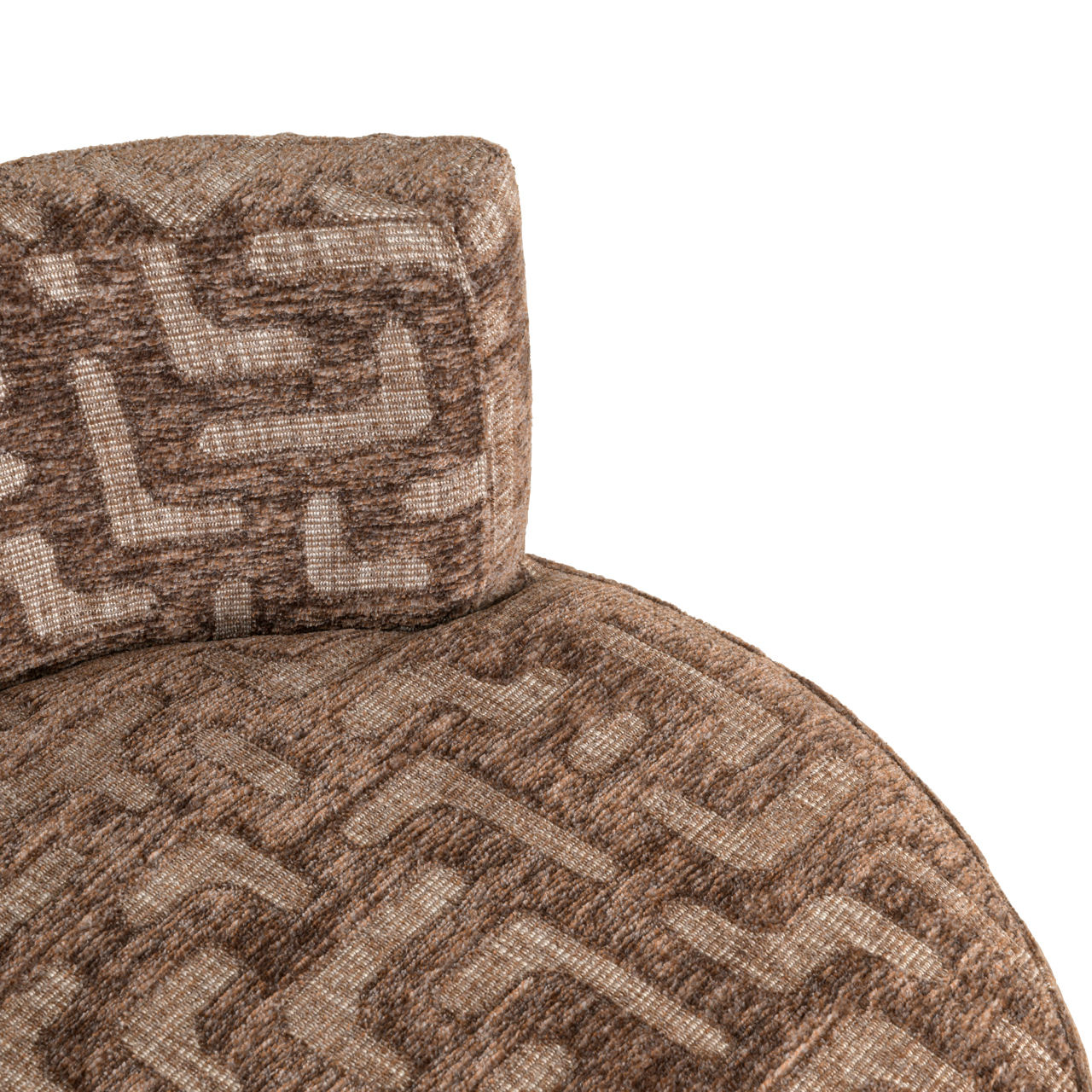 216067 - Lounge chair Franny brown labyrinth
