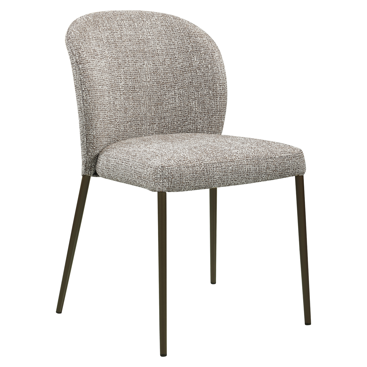 216272 - Dining chair Stacker earth tweed fire retardant (Set of 2)