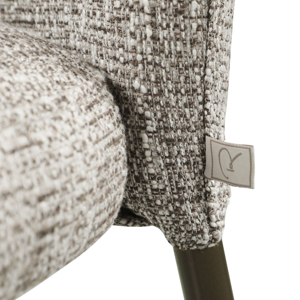 216272 - Dining chair Stacker earth tweed fire retardant (Set of 2)
