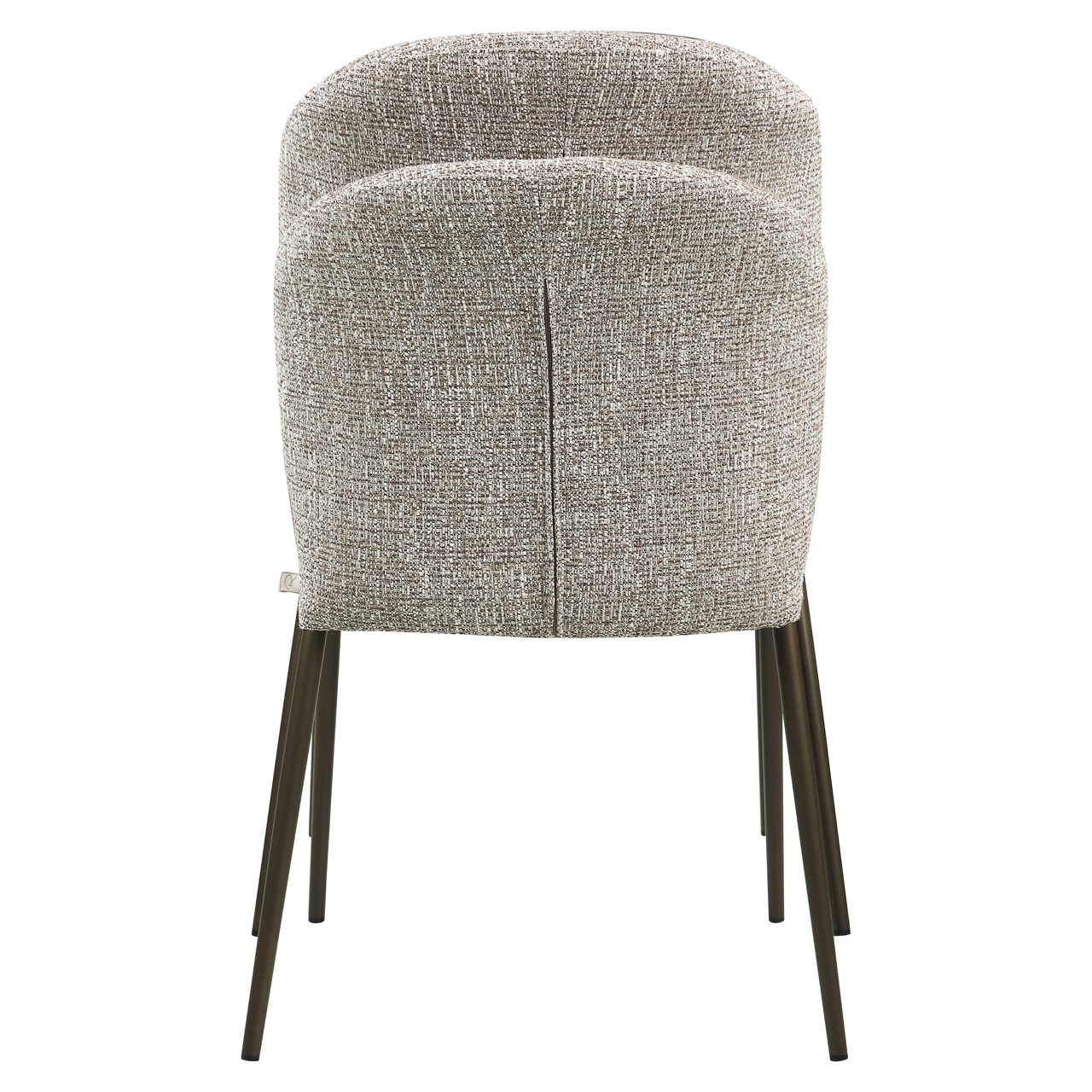 216272 - Dining chair Stacker earth tweed fire retardant (Set of 2)