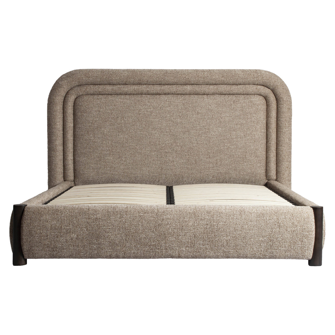 216526 - Bed Citadel sand tweed 160x200 (mattress size (excl.))
