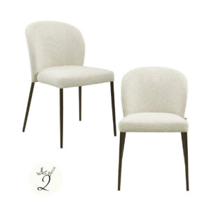 216582 - Dining chair Stacker  biscotti fire retardant (Set of 2)