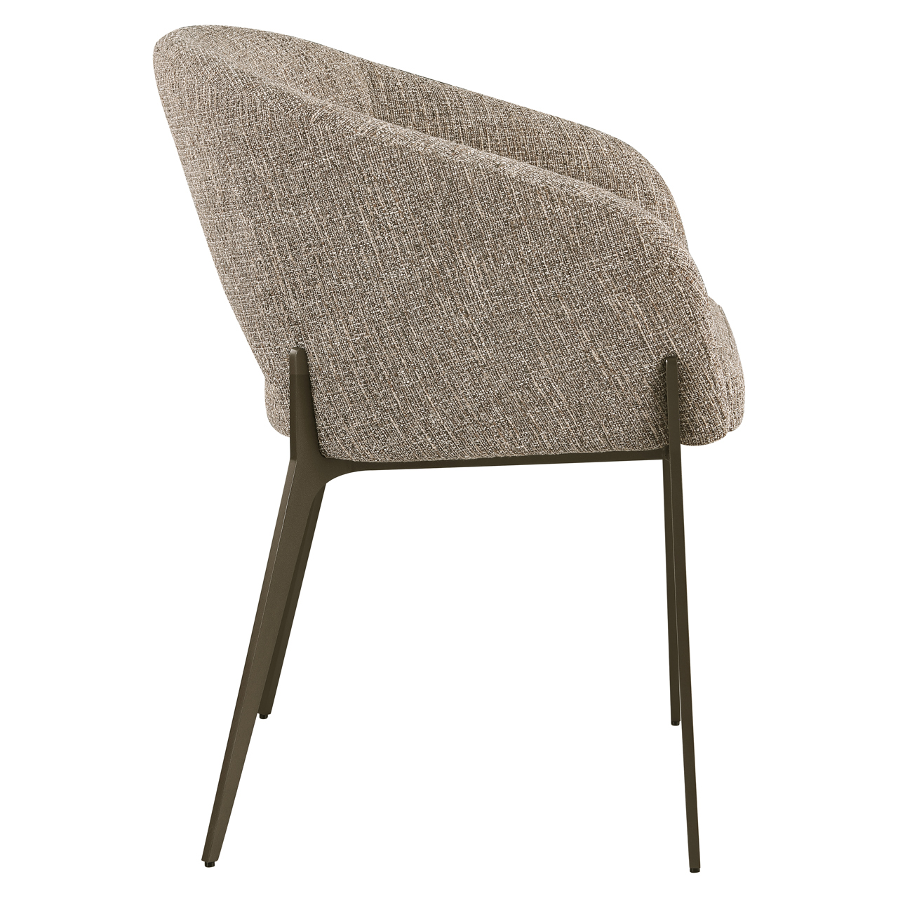 216584 - Dining chair Kenzi brown tweed