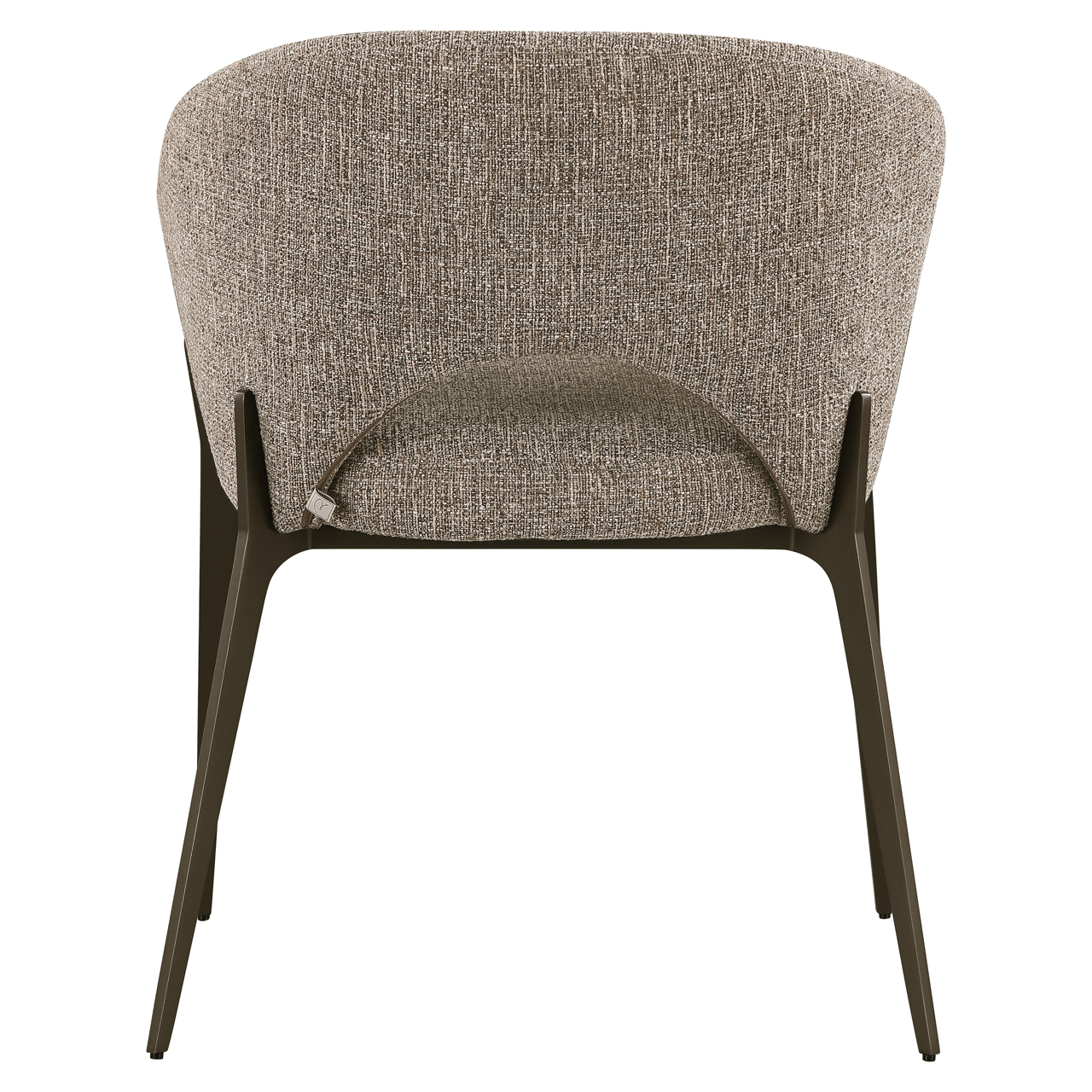 216584 - Dining chair Kenzi brown tweed
