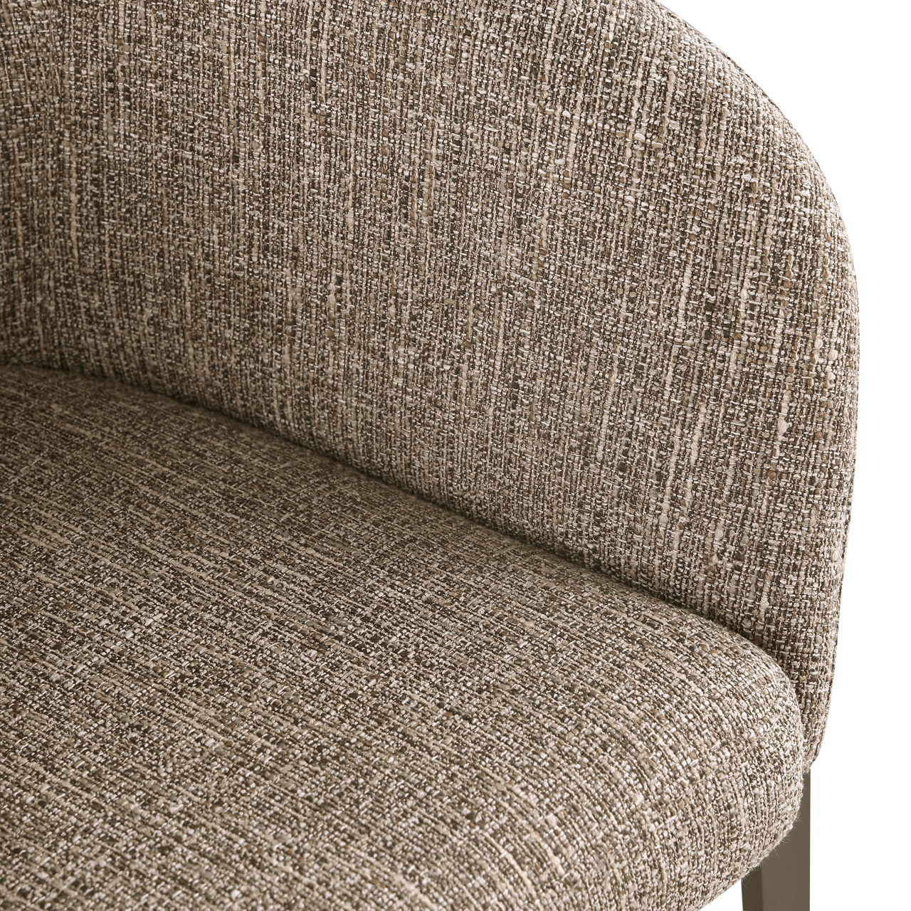 216584 - Dining chair Kenzi brown tweed