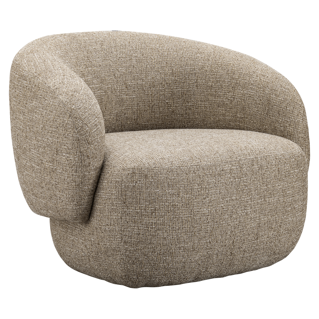 216602 - Lounge chair Milano sand tweed fire retardant
