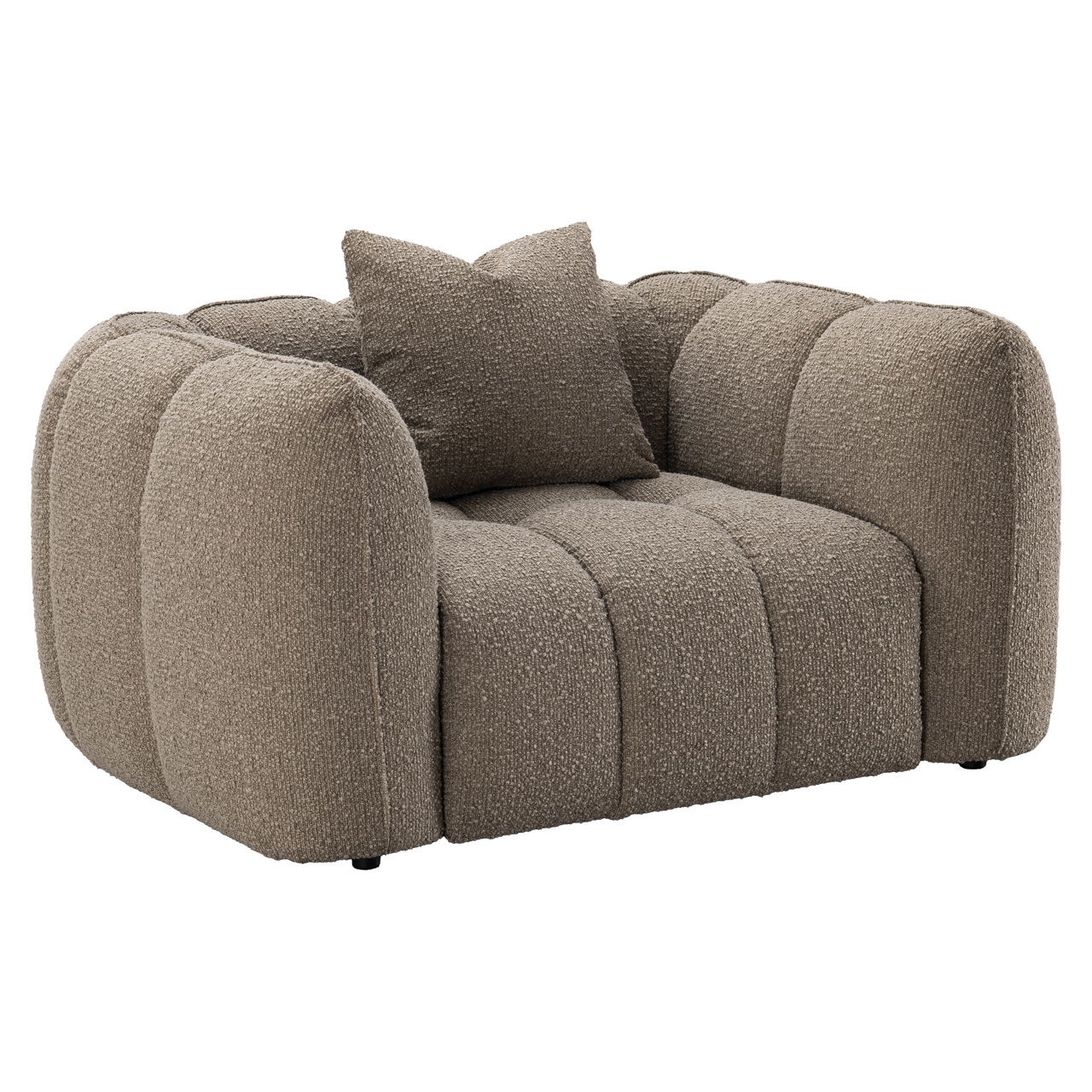 216604 - Lounge chair Hogan mocca chunky fire retardant