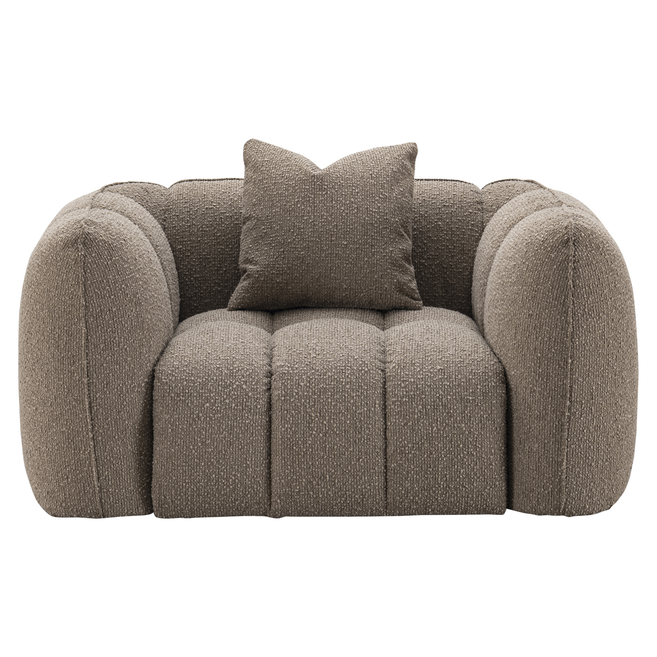216604 - Lounge chair Hogan mocca chunky fire retardant