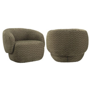 216623 - Lounge chair Milano moss chevron