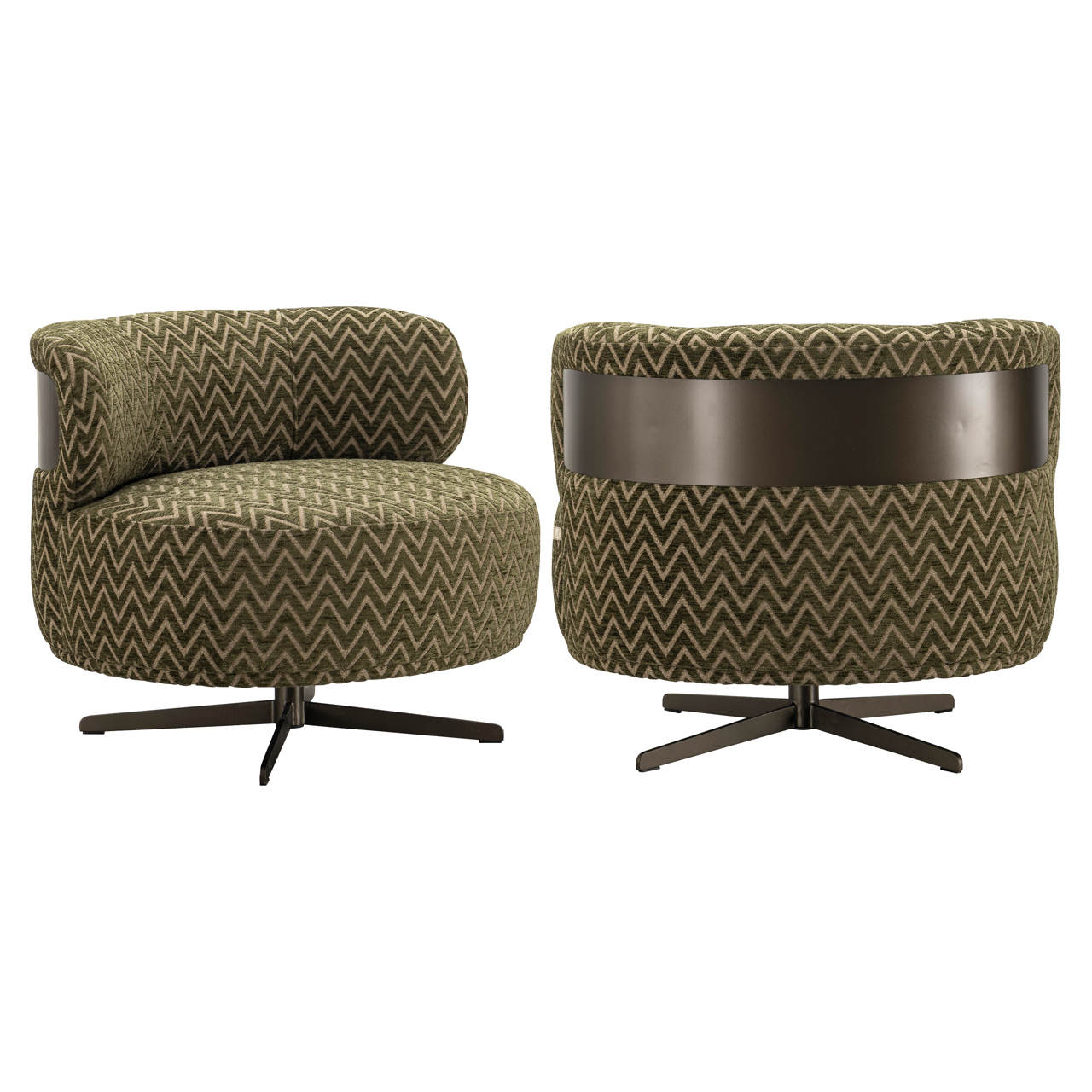 216625 - Lounge chair Lauren moss chevron