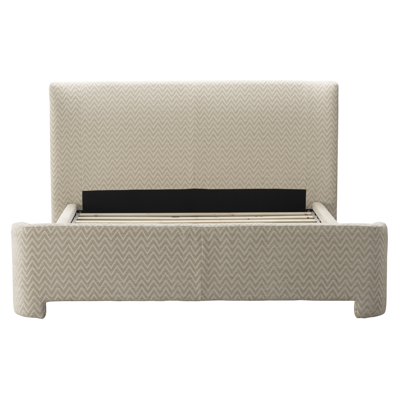 216632 - Bed Divana beige chevron 160x200