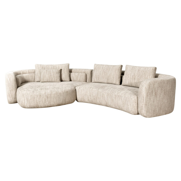 Sofa Angusto z naturalnym miękkim splotem, lewa