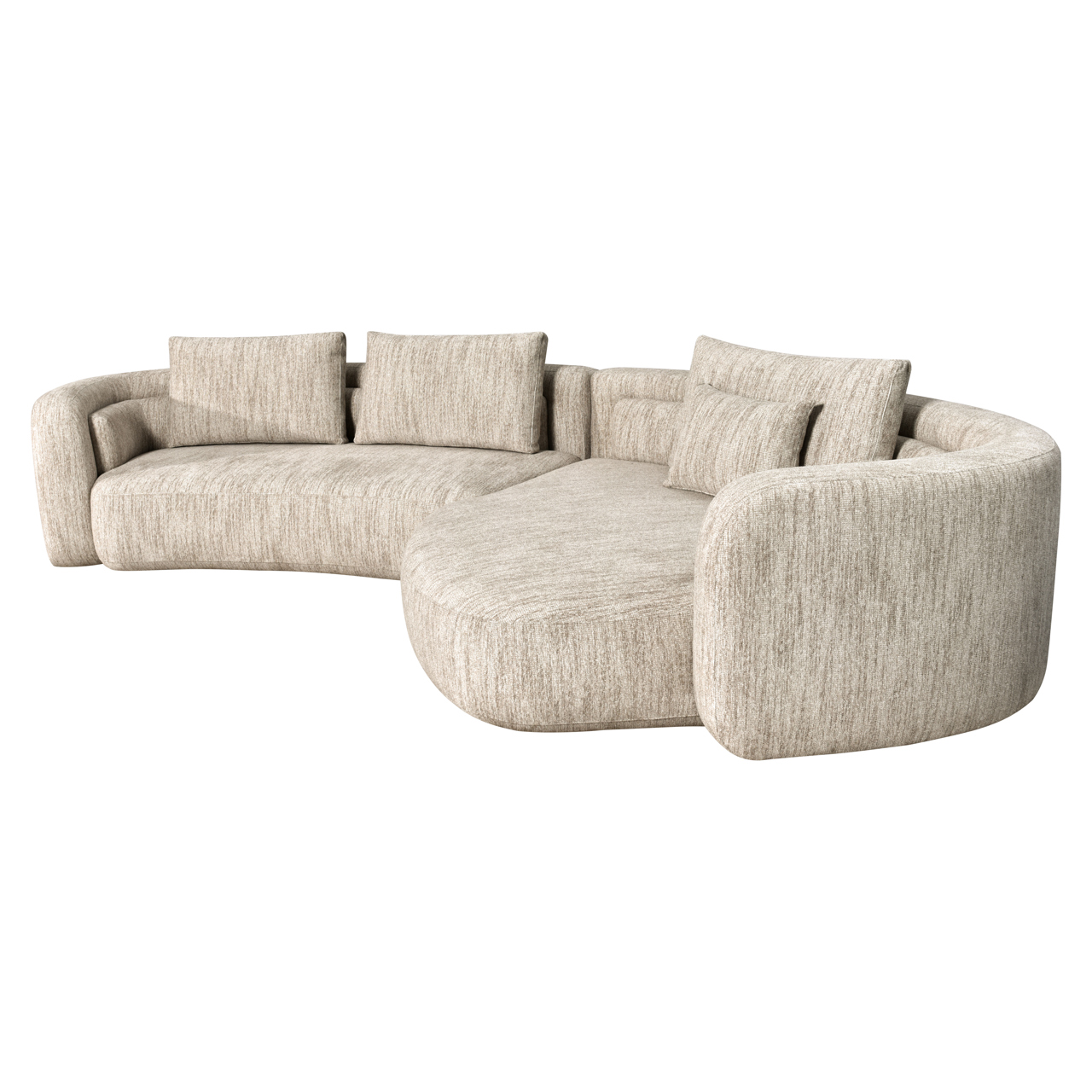 216733 - Sofa Angusto natural softweave lounge right