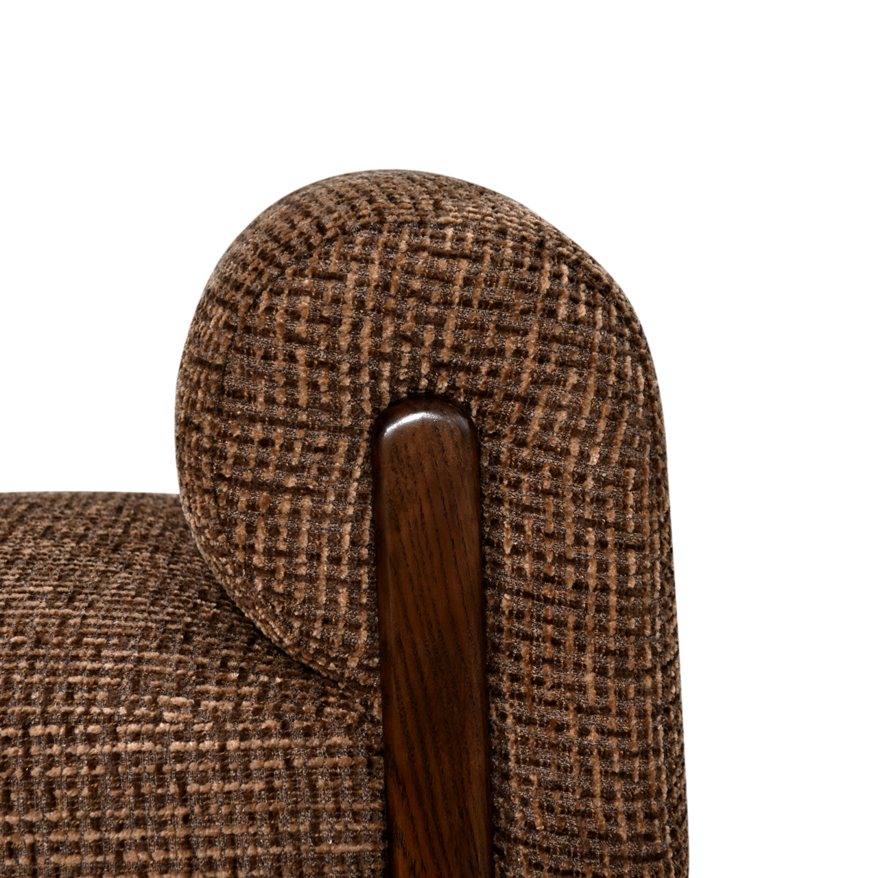 216736 - Bench Winslov brown blockweave fire retardant