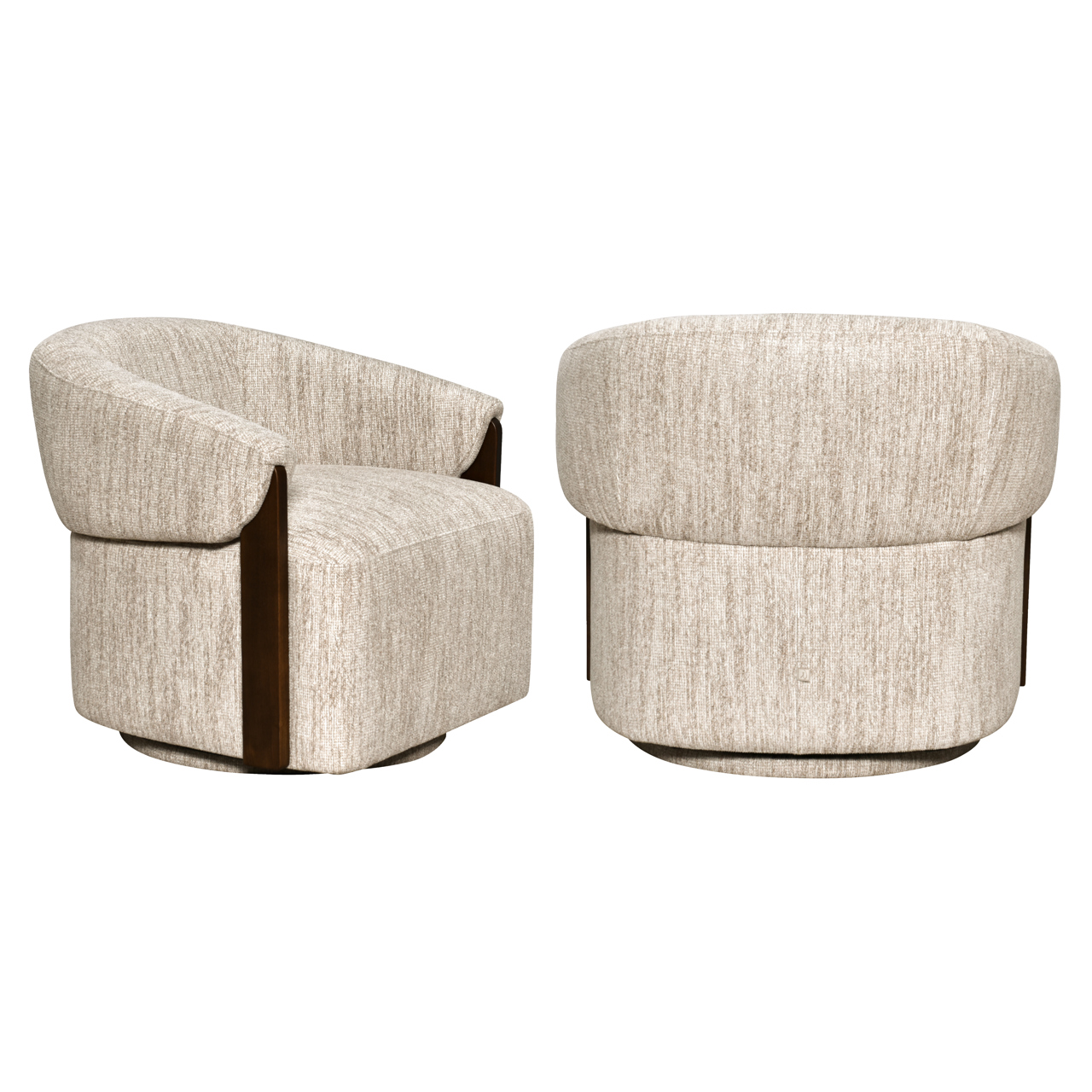 216737 - Lounge chair Marina natural softweave swivel fire retardant