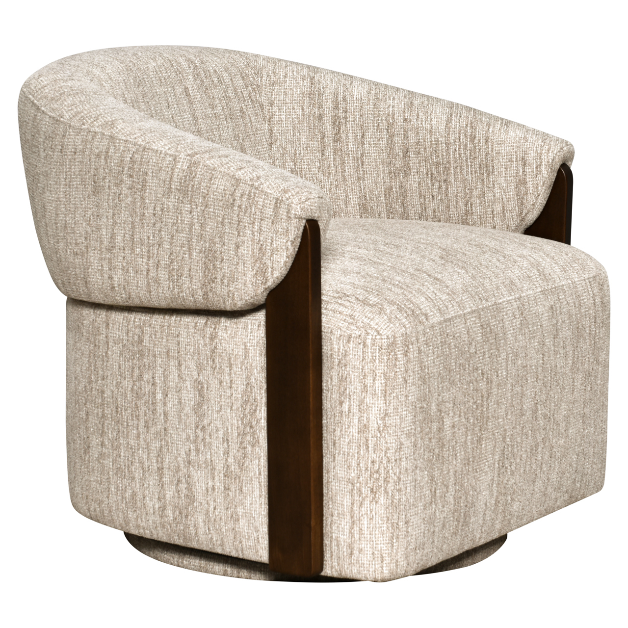 216737 - Lounge chair Marina natural softweave swivel fire retardant