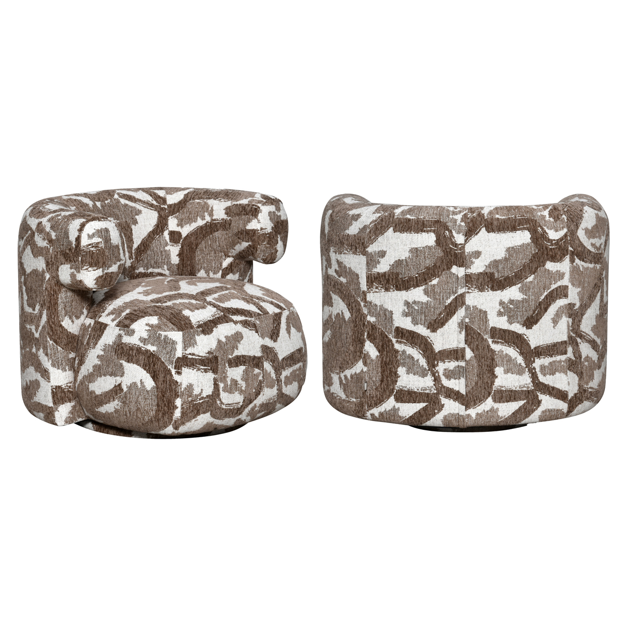216739 - Lounge chair Talley brown nature swivel