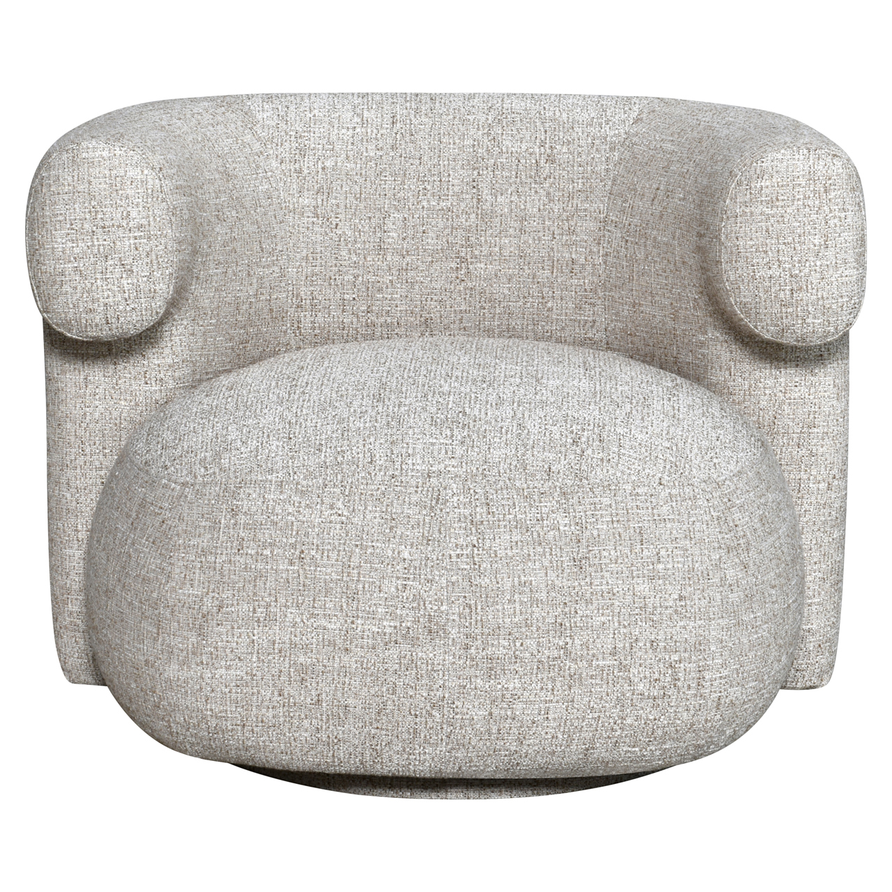 216740 - Lounge chair Talley cream tweed swivel