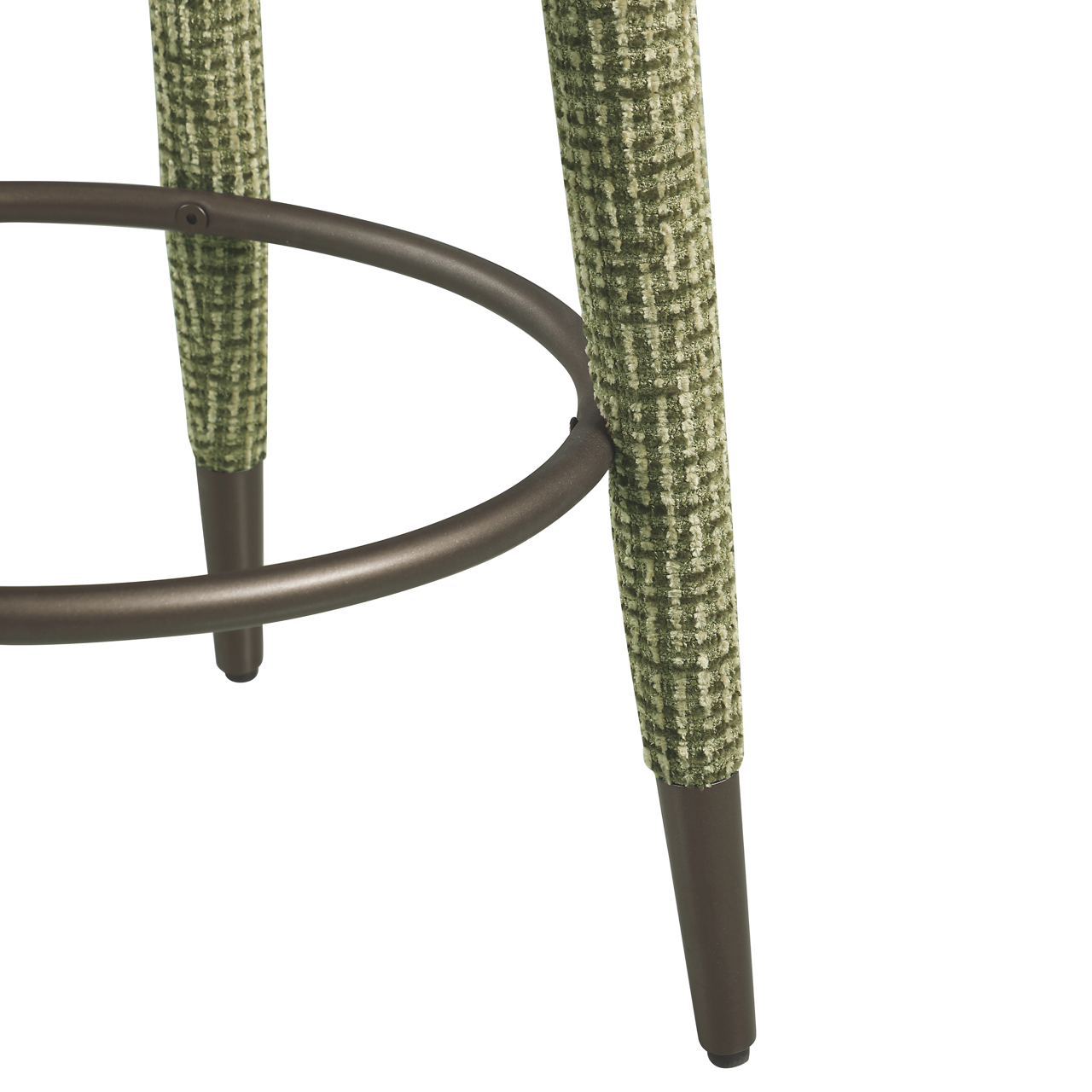 216747 - Counter stool Tenashar green blockweave swivel