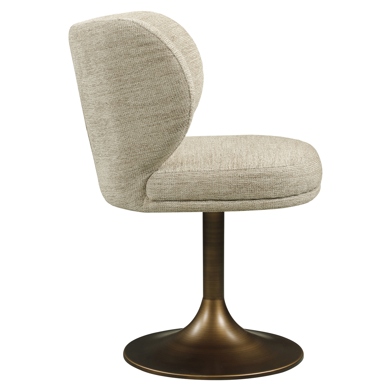 216762 - Dining chair Amely natural softweave swivel