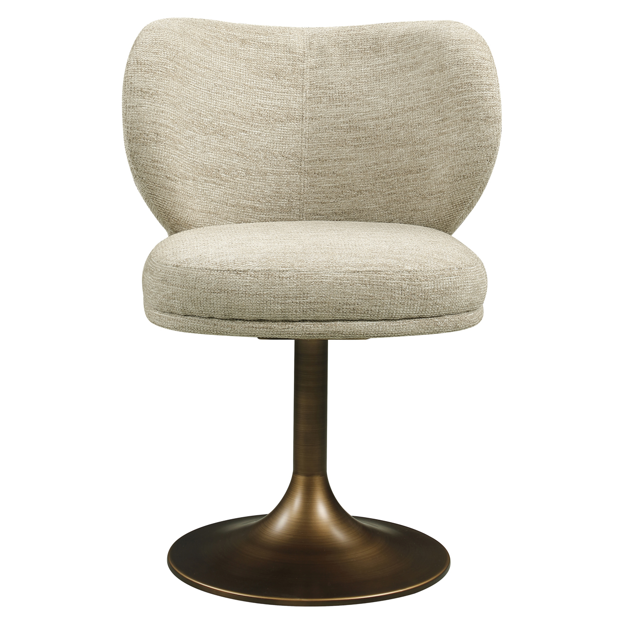 216762 - Dining chair Amely natural softweave swivel