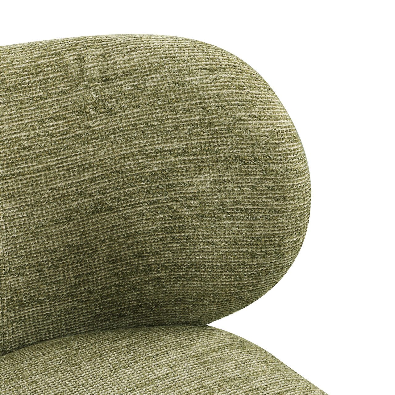216763 - Dining chair Amely pistache softweave swivel
